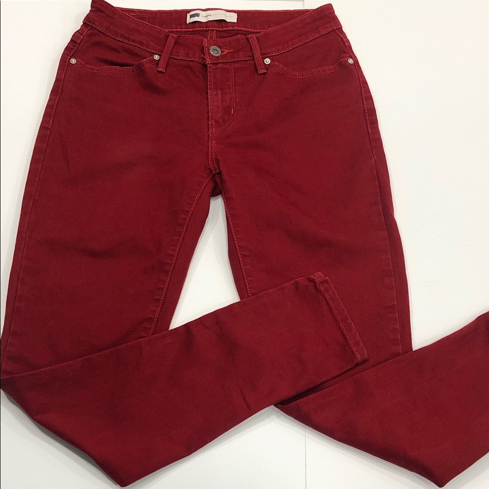 Levi’s Women’s Skinny Jeans – W28 L32 – Red